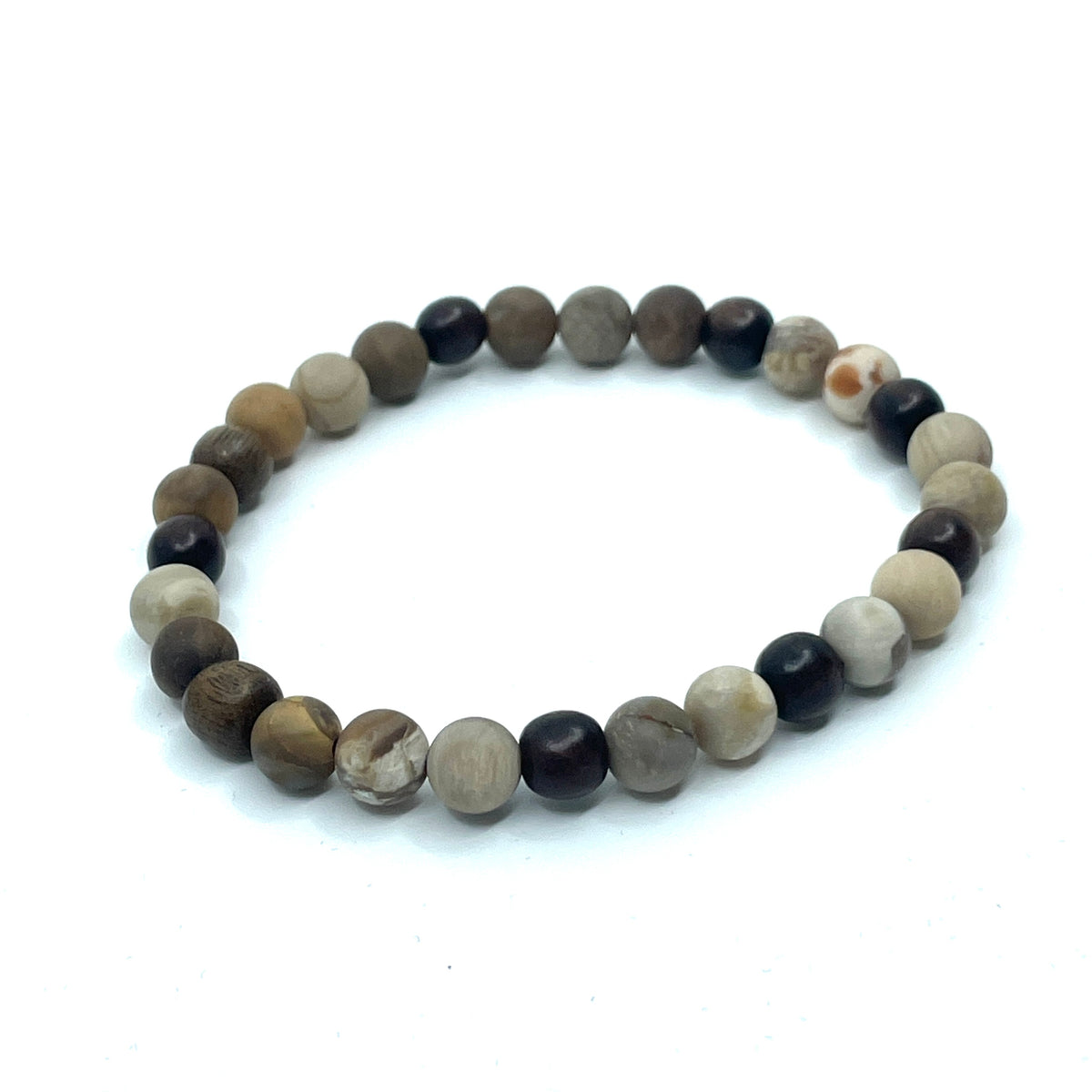 Armband mit versteinertem Holz