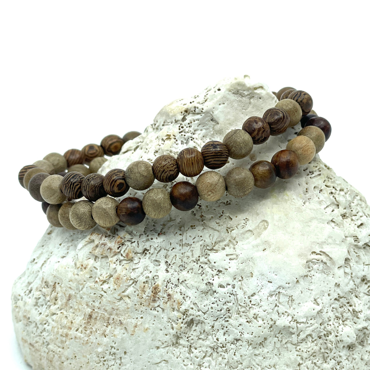 Zwei Armbänder Holz-Ensemble